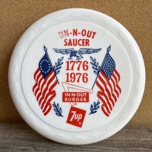 In-N-Out Burger RARE 1976 Frisbee Bicentennial Flying Disc 7UP Promotional